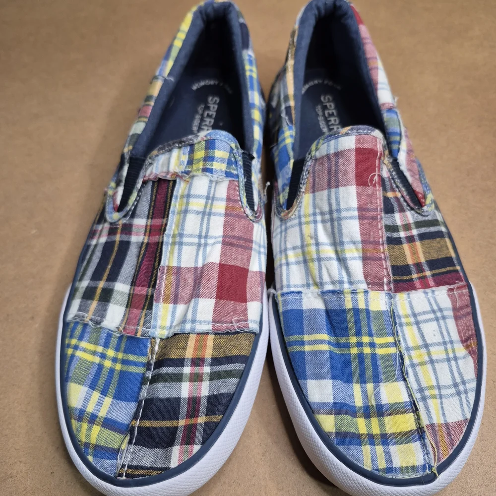 Sperry Men's Colorful Plaid Boat Shoes 3050